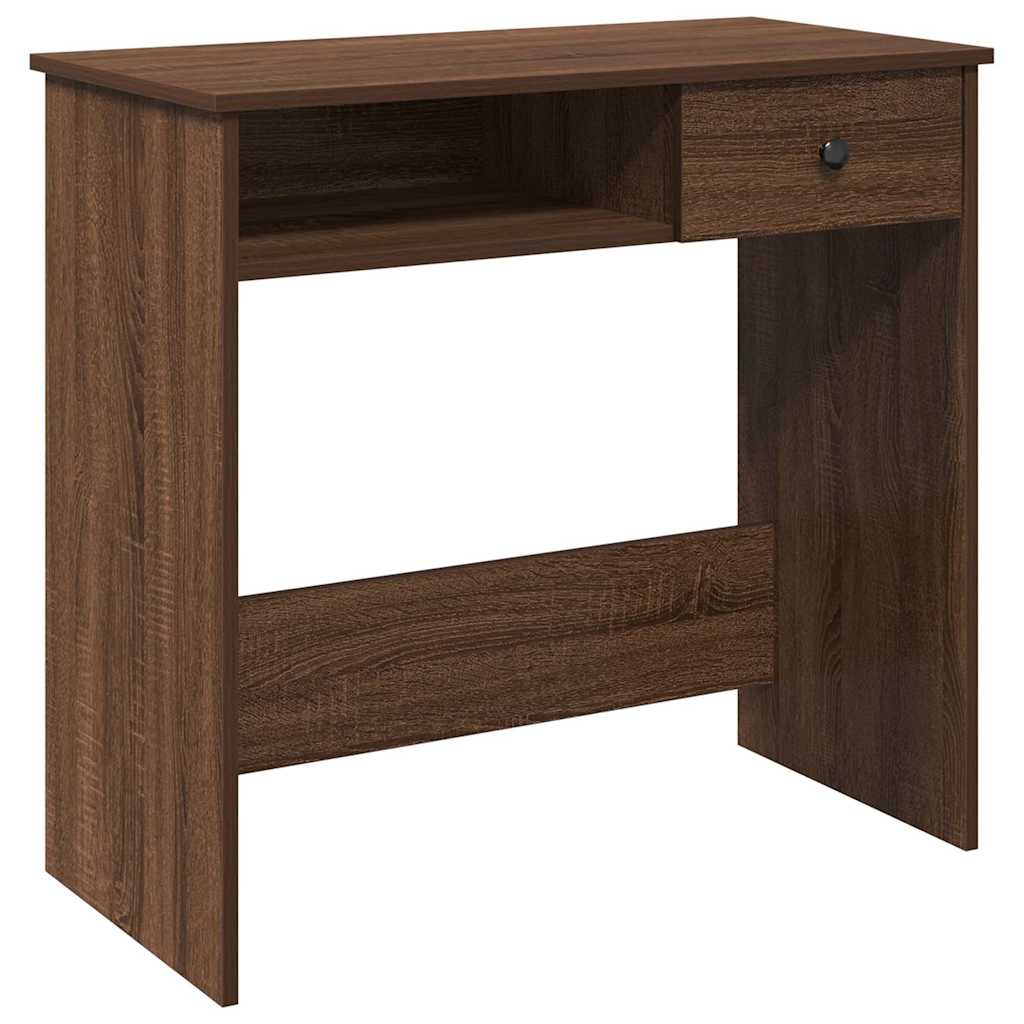 Desk Brown Oak Effect 80 x 40 x 75 cm Engineered Wood