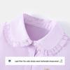 Navigare Girls' Ruffled Collar Cotton Shirt