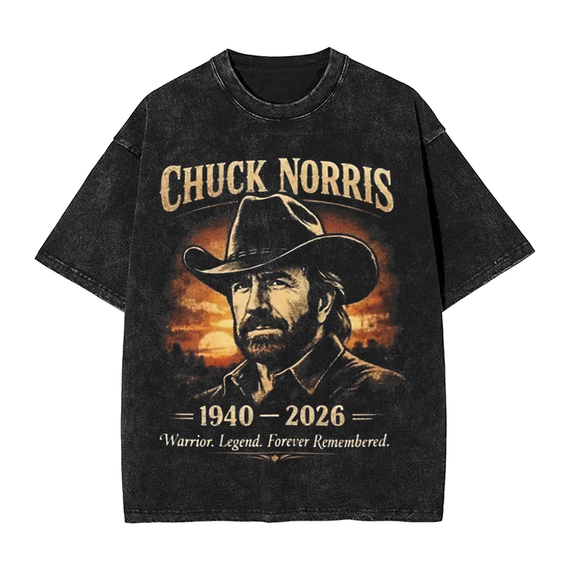 Летняя футболка унисекс с принтом  Chuck Norris RIP   Стиль  washed   Оверсайз  Женские футболки S
