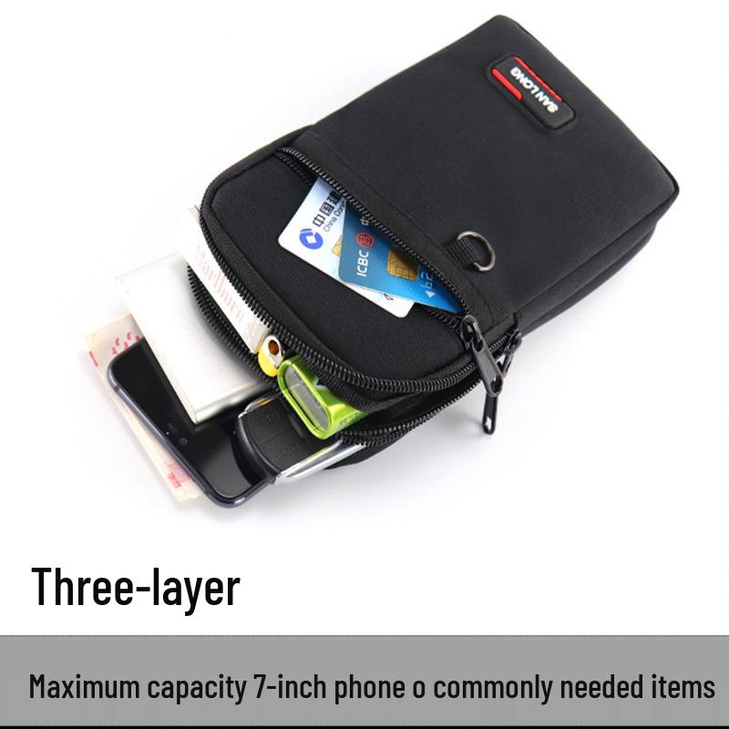 Taška do pasu na mobilní telefon: Multifunkční pouzdro na opasek, malý crossbody batoh pro muže a ženy, ideální pro práci na staveništi