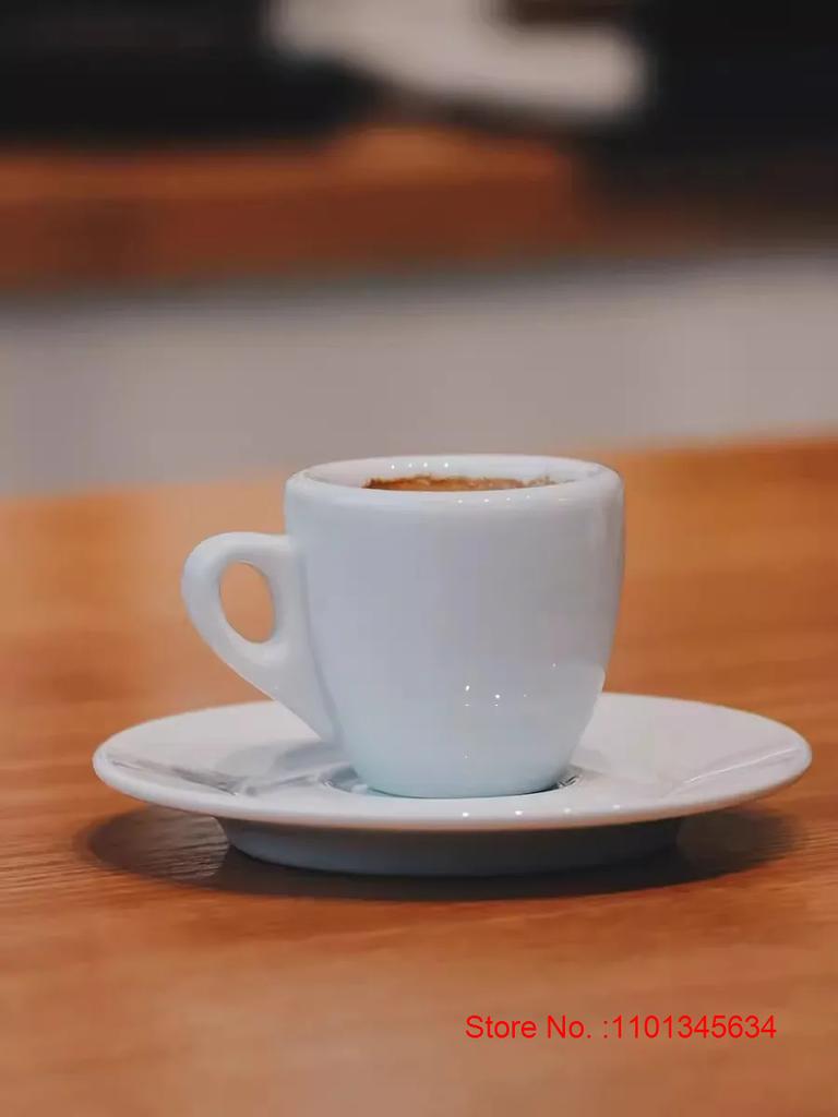 Professional Level Nuova Point Esp Espresso Cups Saucer Sets Competition Barista Used Italian Coffee Mug Contest 55Ml Thick 9Mm