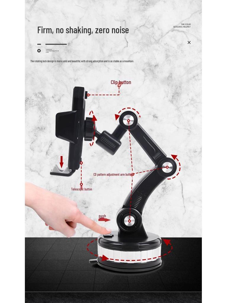 Multifunktionale Autotelefonhalterung mit Saugnapf für Windschutzscheibe & Konsole