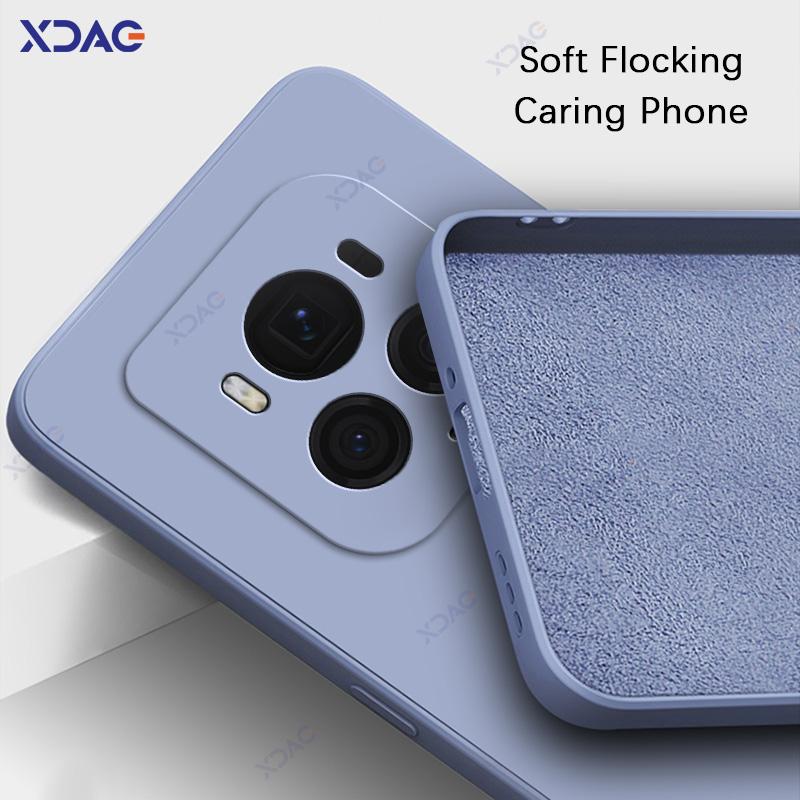 Luxury Double Liner Cover Cases for Honor Magic6 Magic 6 Pro Ultimate 6Pro 6Ultimate 5G Square Liquid Silicone Phone Armor Coque