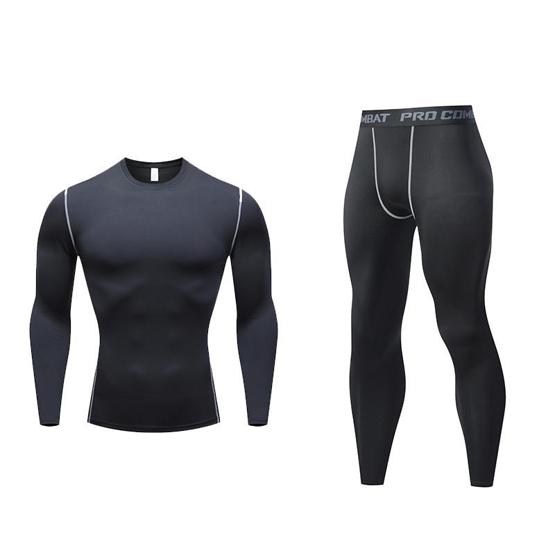 Costum de compresie atletic, respirabil, cu uscare rapidă, pentru baschet și alergare