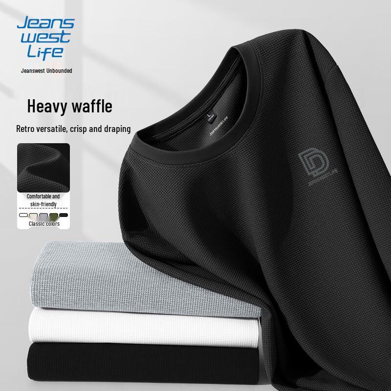 JEANSWEST LIFE Waffelstrick Langarmshirt für Herren