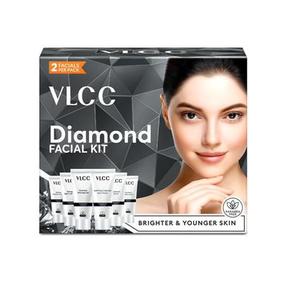 Diamond Facial Kit 60 G Pack Of 1 For Radiant Glow Skin Purifying Home Facial Routine With Brightening Effect