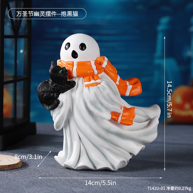 New Halloween Skull Resin Ornament Skull Ghost
