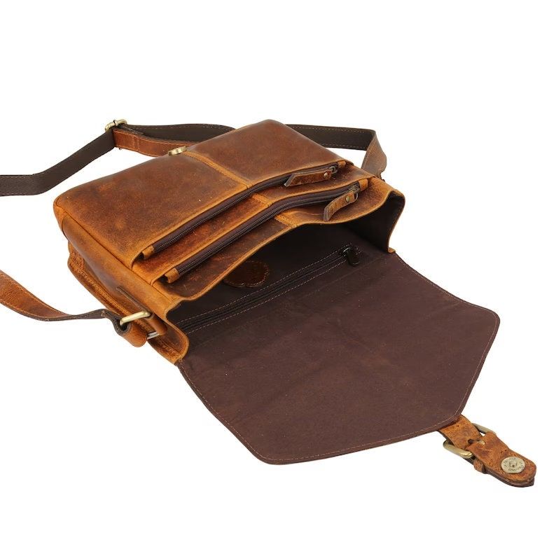 Leather Crossbody Bag for women 10 inch purse tote ladies bags satchel bag