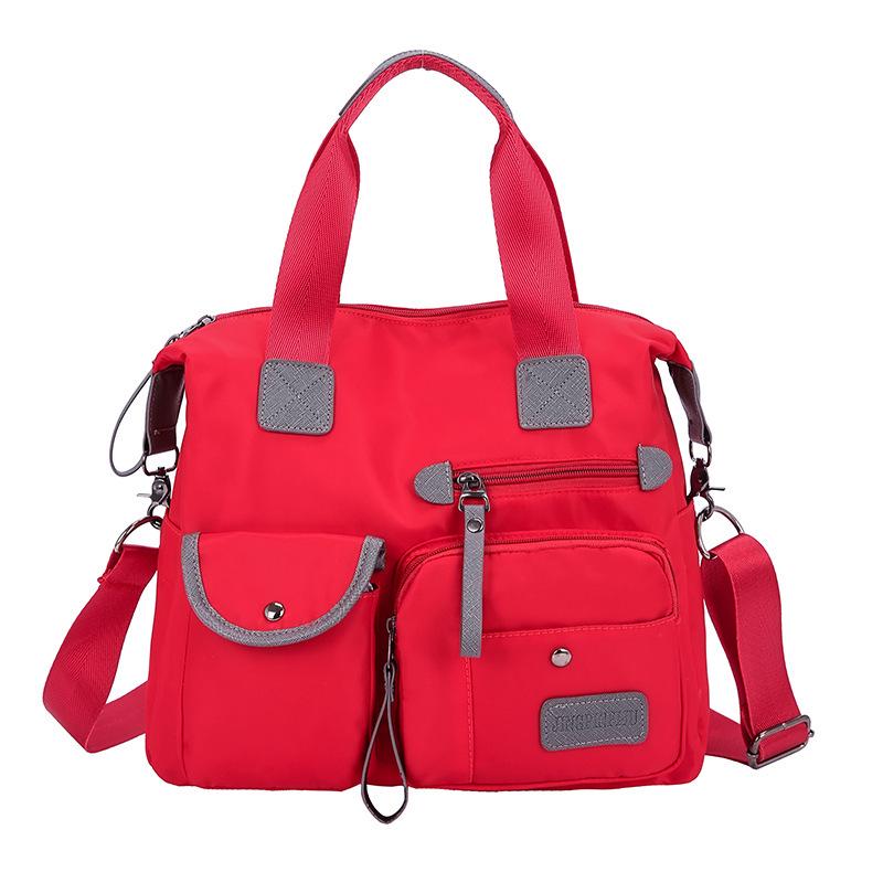 SCIONE Women's Bag European American Fashion Lady Mummy Bag Nylon Shoulder Portable Large Travel Bag
