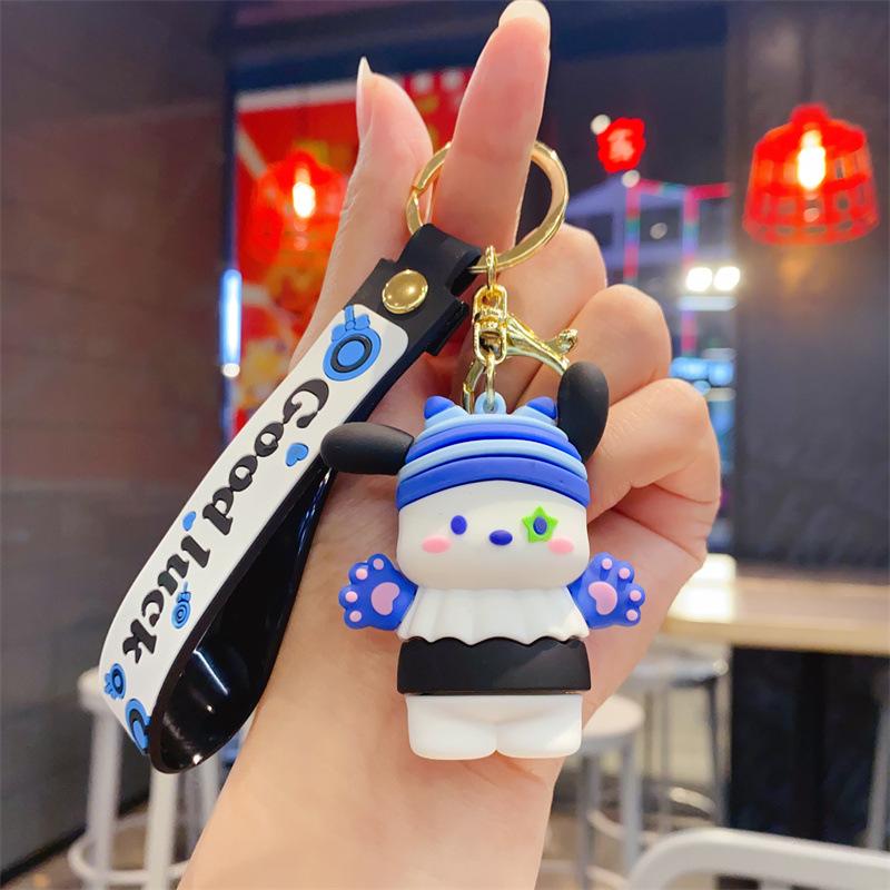 

Delicate Internet Celebrity Cute Cat Paw Gloves Big Ear Dog Pudding Dog Doll Car Schoolbag Women s Keychain Pendant