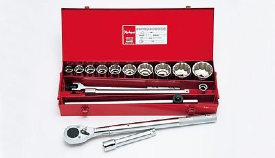 Koken Square Socket 16 6201M 3/4" (19mm) Set, Pieces,