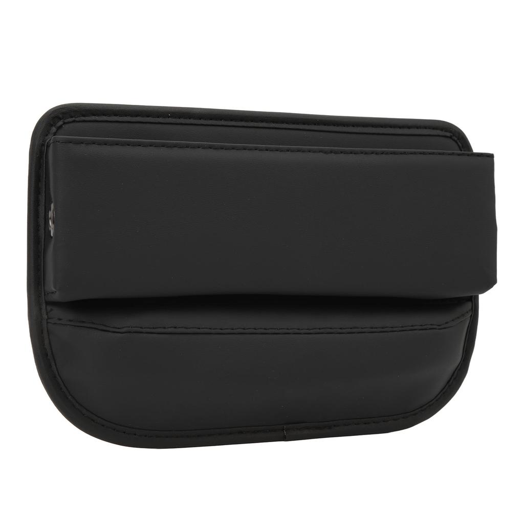 Car Seat Gap Organizer PU Leather Front Multifunctional Seat Console Side Storage Box Pocket Gap Filler Straight Type