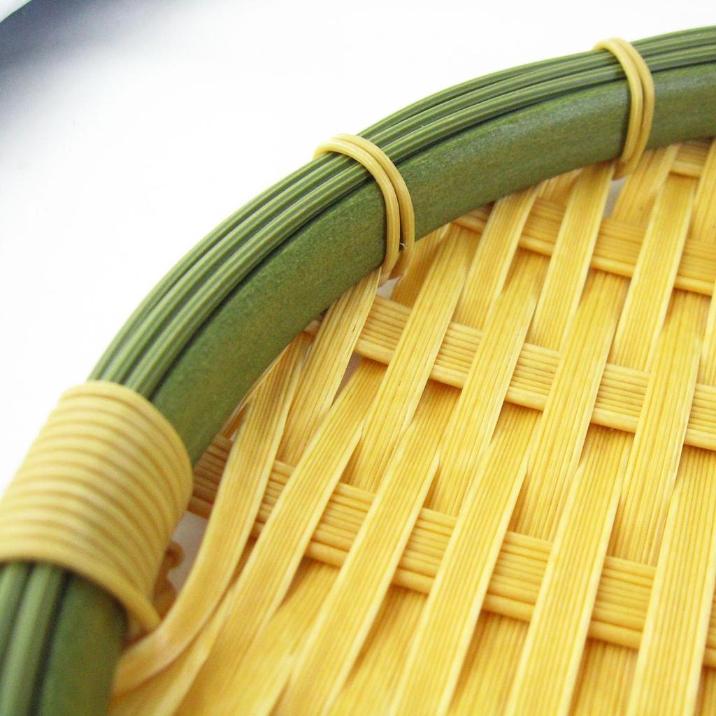 Nagao Shallow Like Dishwasher Shallow Tray Vegetable Drying Strained Soba Strained Udon Somen Commercial Use Strainer, Bamboo, 24cm, Safe, Washable,