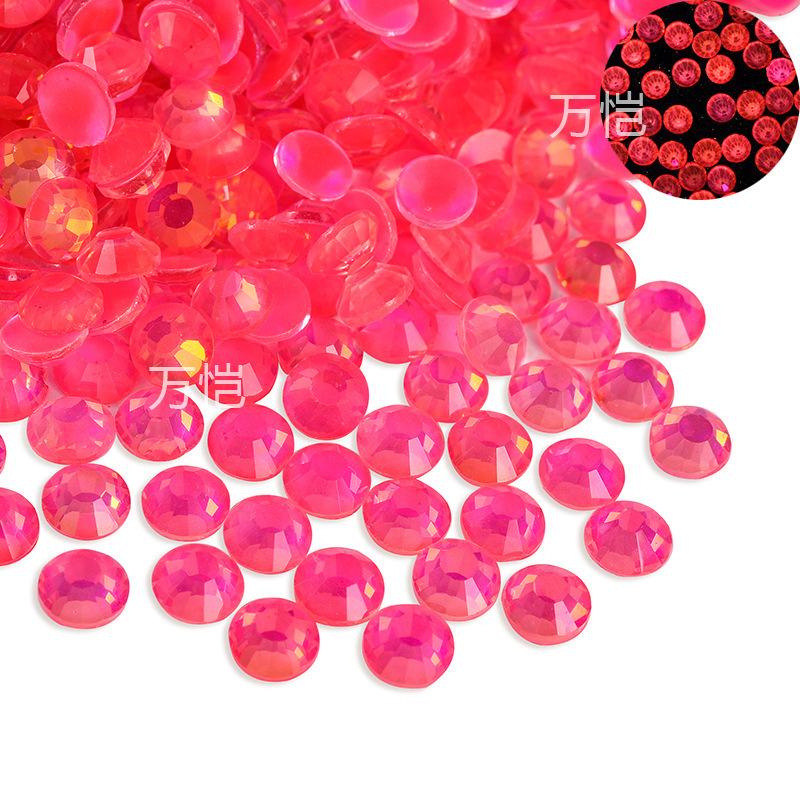 Nagelfräser, leuchtender Proteinglaskristall, flacher Boden, Strassstein, DIY-Nageldesign, Handyhülle, Beauty-Schmuck-Accessoires