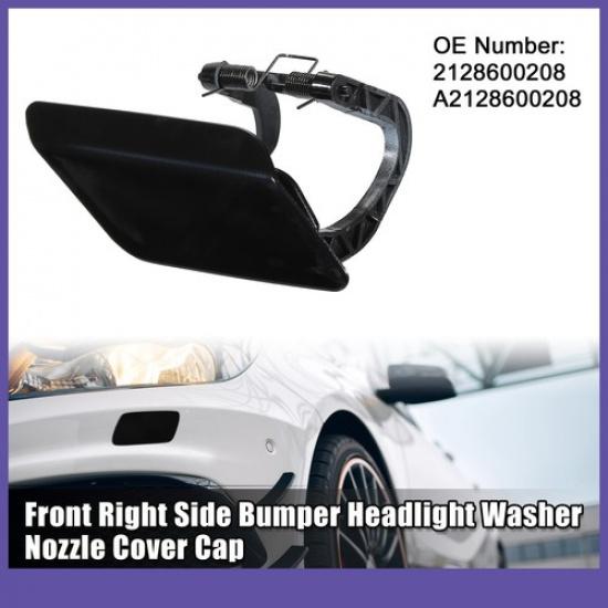 Bumper Headlight Washer Nozzle Cap ONE  for Mercedes Benz E-Class Black