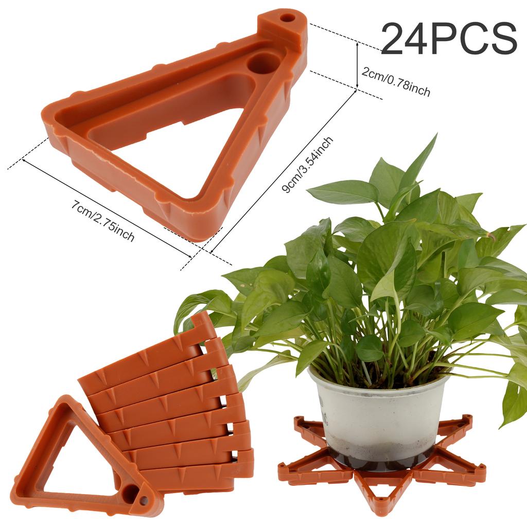 Pflanzen Blumentopf Füße Ständer Unsichtbare Dreieckige Erhöhungen Zehen Lifter Blumentopf Füße Erhöhungen Pflanzen Topf Untersetzer Gartenbedarf