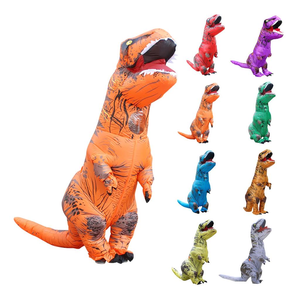 Miffia Adult Dinosaur Inflatable Tyrannosaurus Rex Inflatable Cosplay Dinosaur Dinosaur Cosplay Suit, Suit, T-REX Costume, Kigurumi,