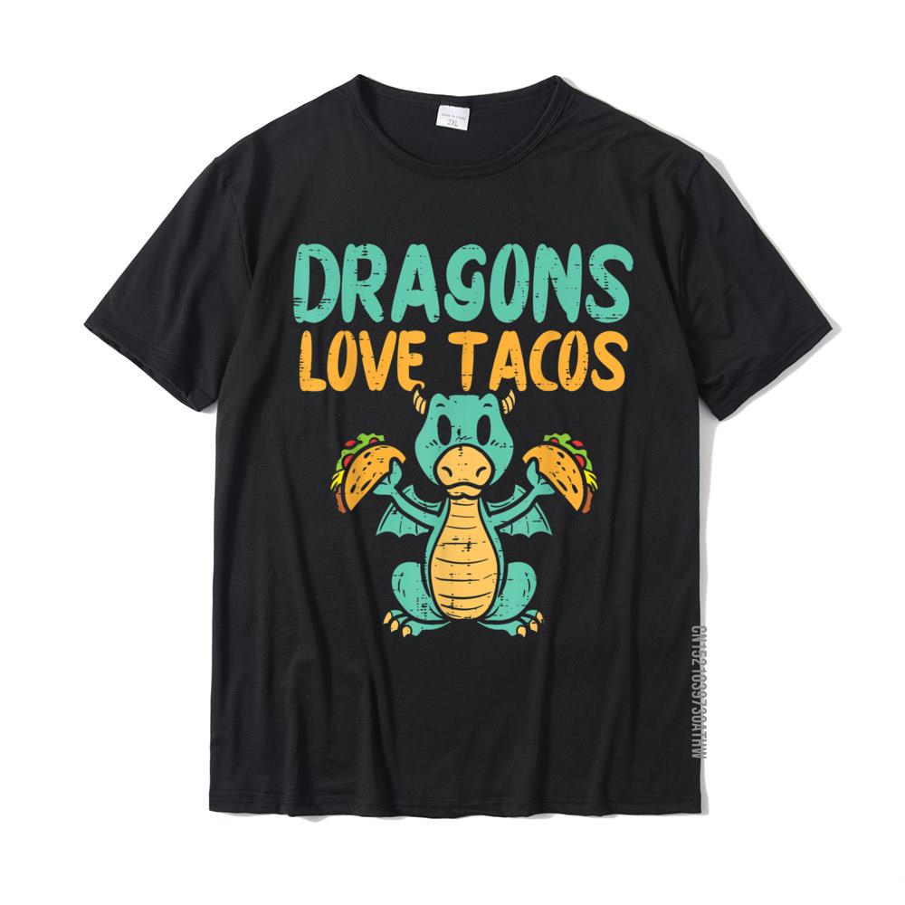 

Dragons Love Tacos Cute Cinco De Mayo Mexican Food Kids Boys T-Shirt Cotton Mens T Shirts Europe Tops Shirt Coupons Fitness XL чорний