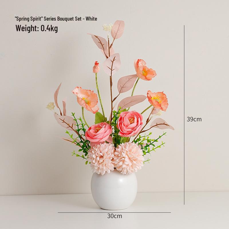 Nordic Style Artificial Floral Decoration for Home and Dining Table