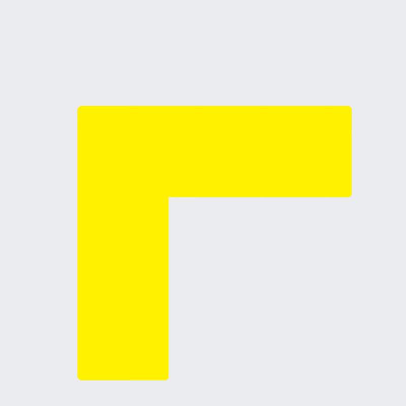 Jingchen Yellow L-shaped Floor Positioning Labels
