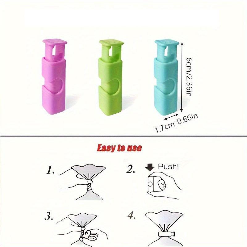 10pcs Bread Bag Clips, Food Sealing Clips for Kitchen Use, Moisture-Proof Plastic Bag Sealer for Various Bags