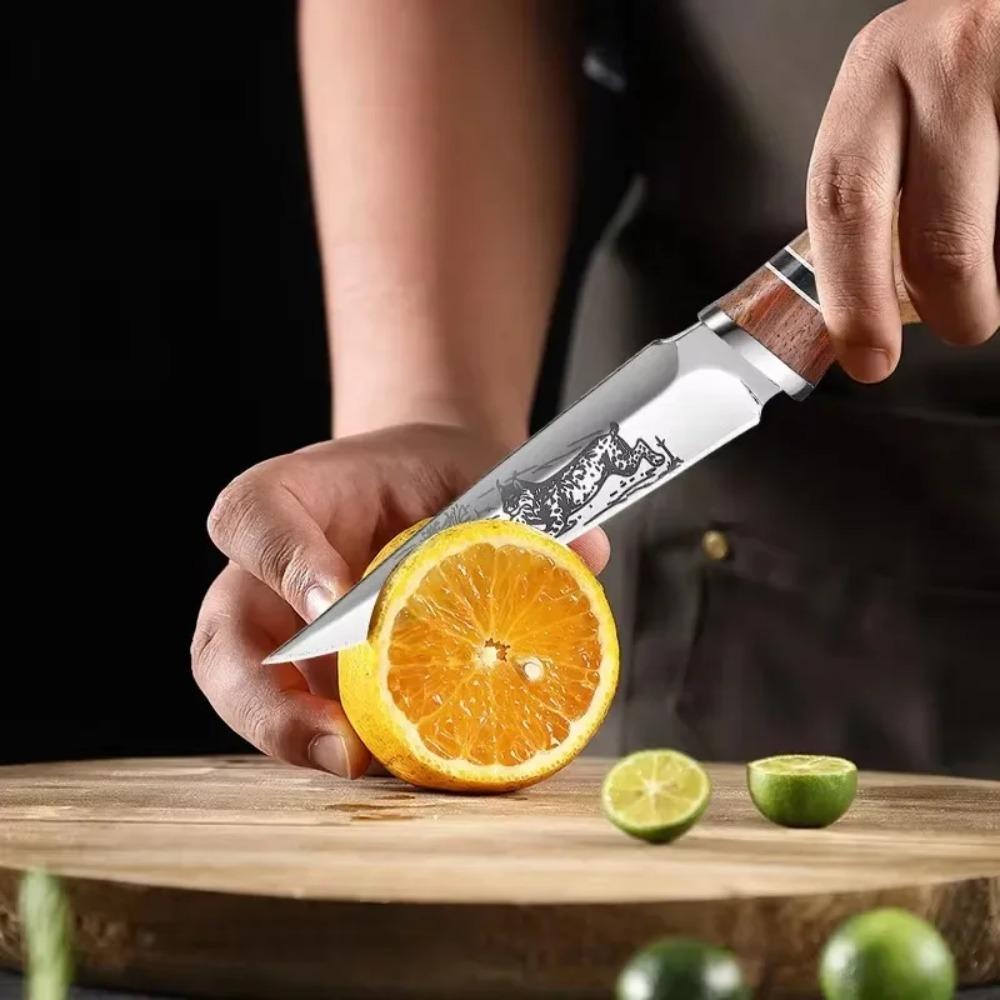 Küchenmesser Ausbeinmesser Metzgermesser Holzgriff Edelstahl Hackmesser Handgefertigt Geschmiedet Kochmesser Kochwerkzeuge Obstmesser