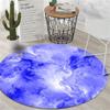 Children's Room Coffee Table Carpet Living Room Chair Cushion Non-slip Abstract Colorful Cloud Cushion Round Carpet