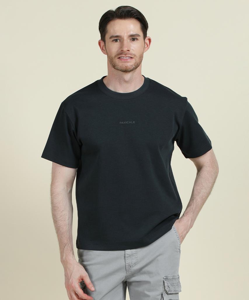 PANICALE Charcoal Logo Short Sleeve T-Shirt