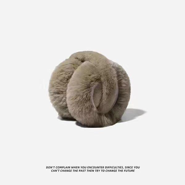 Women's Winter White Plush Windproof Ear Muffs - Warm, Cold-Proof, Velvet-Lined, Anti-Freeze.