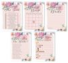 Inkdotpot Floral Theme Bachelorette Party Games Set of 5 (Activities for 50 Guests) Fun Bridal Shower Games Set Bundle