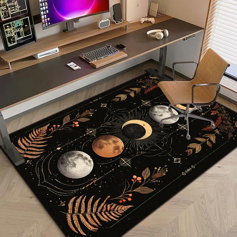 Mystical Lunar Phases Art Print Carpet Floor Mats Printing Christmas Gifts Fashion Art