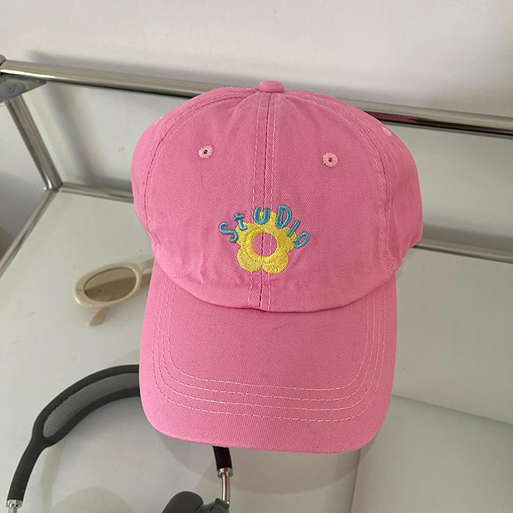 Casquettes de baseball brodées pour femmes, chapeau snapback, calotte souple, casquette à visière, mode, pare-soleil, fleurs, couleurs contrastées, couvre-chef mignon