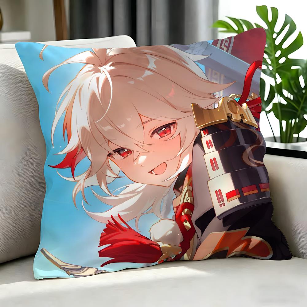 anime Kaedehara Kazuha Cushion Cover Cushion Cover Set Pcs x x x Pillowcase Decorative Sofa Home Decor