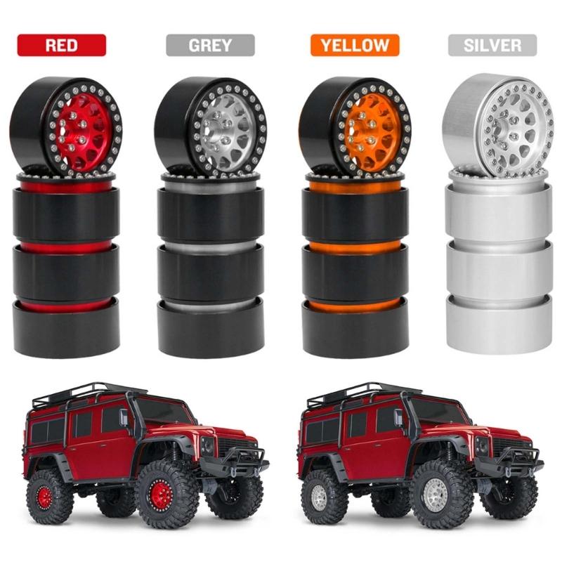 1.9’’ Beadlock Wheel Rims Remote Control Car Wheel Hubs 12Spokes Wheel Rims Upgrade Part for 1:10 SCX10