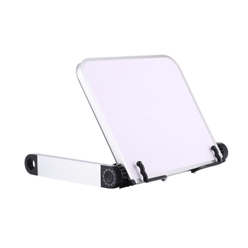 360 Degree Adjustable Desk Textbook Stand Support Foldable Reading Book Stand Holder with Paper Clips Bookcase Stand