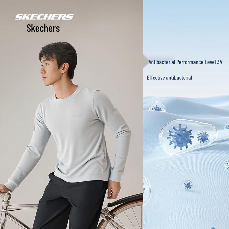 Skechers Men s Moisture-Wicking Long-Sleeve Sport T-Shirt P425M191 L