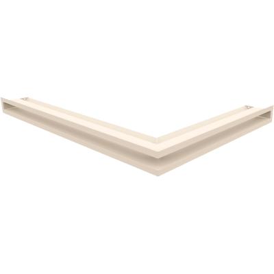 Lüftungsabdeckung LUFT Ecke links 76,6x54,7x6 creme Slim
