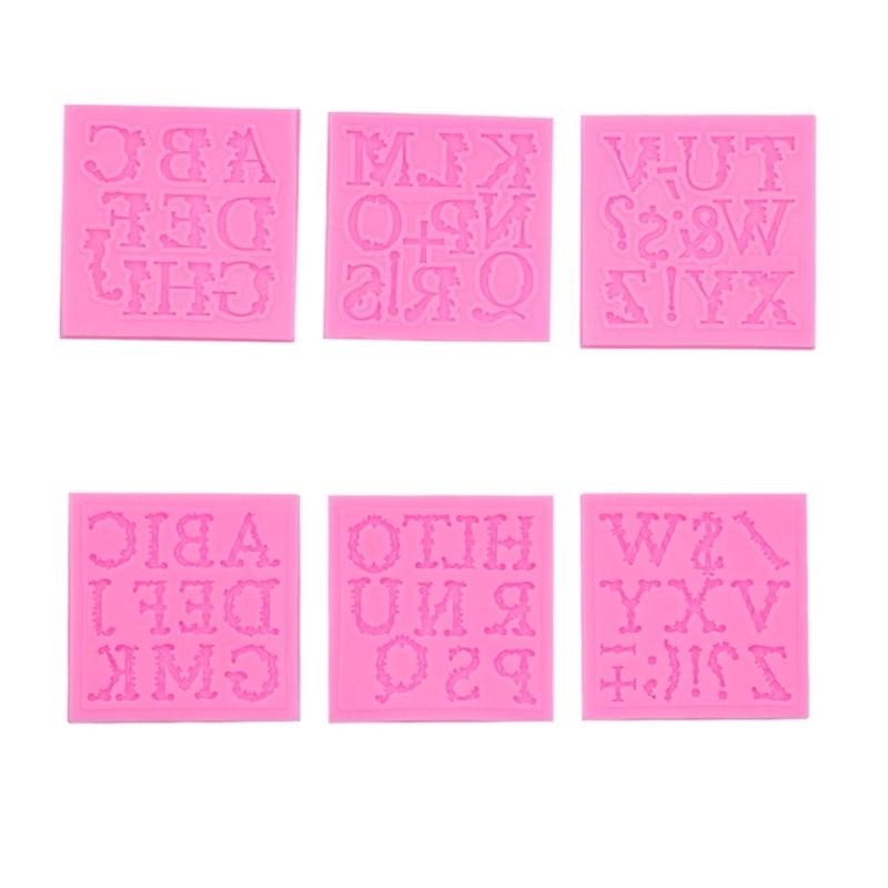 Laced Letter Shaped Silicone Mold Fondant Chocolate Mould DIY Cake Dessert Mould Home Kitchen Baking DIY Supplies