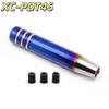 Aluminum Alloy Car Gear Shift Knob Burnt Gradient Finish Anti-Scratch Durable for Universal Auto Modification