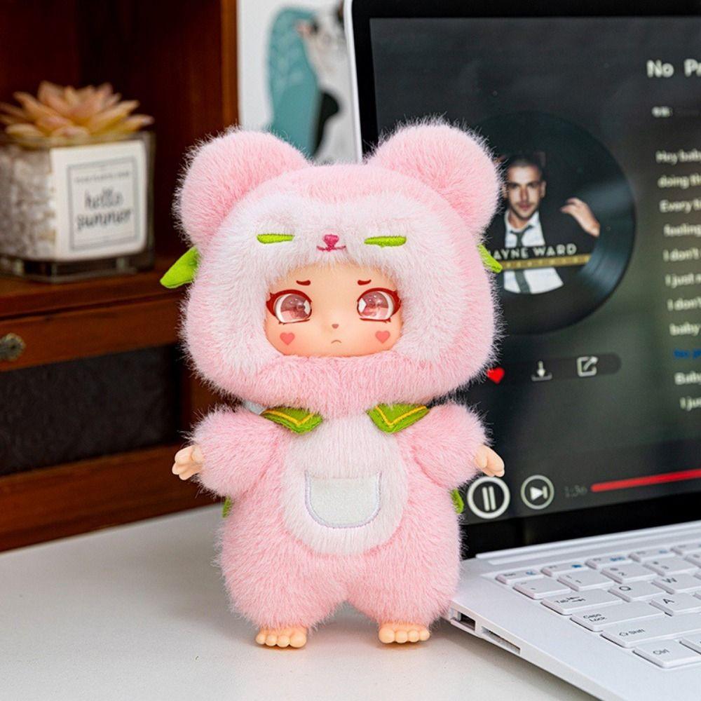 Big Eyes Stuffed Animals Keychain Soft Plush Vinyl Figurine Dolls Animal Series Plush Toy Comfort