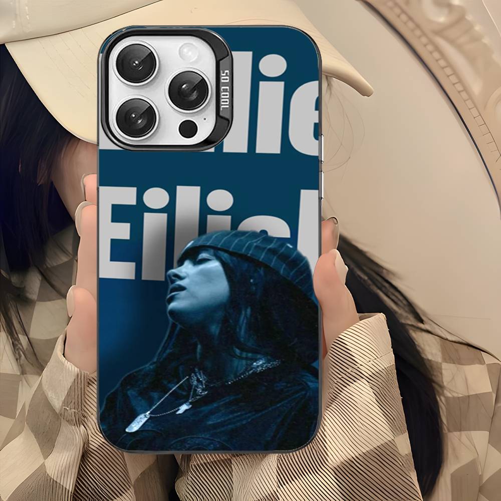 Hot Singer B-Billie EilishS Phone Cases For IPhone 17 16 15 14 13 12 11 Plus Pro Max Colorful Case
