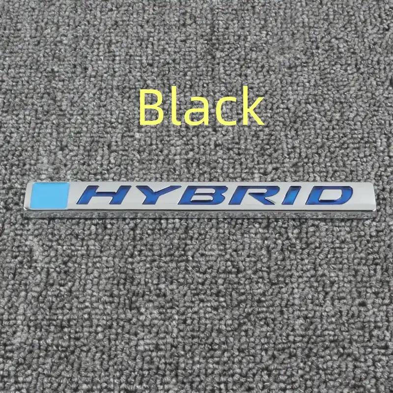 3D Metal HYBRID Logo Rear Emblem Decal Rear Trunk Side Fender Badge Sticker for Prius Rav4 Ranger Golf