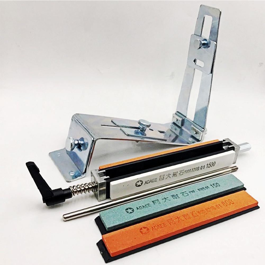 Metal Knife Sharpener Set Sharpening Plate Fixed Angle Grindstone Household Kitchen Tool