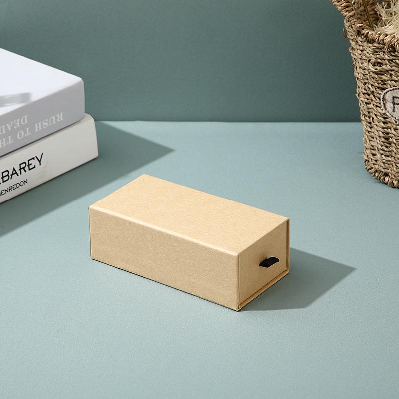 Drawer Jewelry Case Compact Ring Velvet Box Bracelet Holder Paper Material Necklace Storage Box For Jewelry Organization Travel