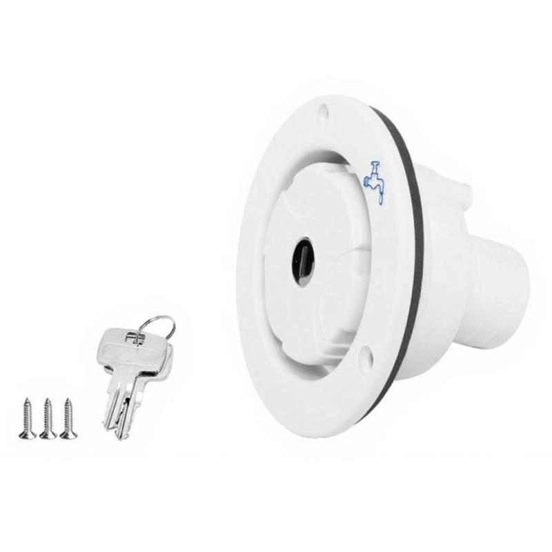 High Flow RVs Water Fill Valves Not Toxic ABS Material Leakproof Silicone Gasket Universal Fitment For RVs белый