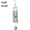 28\" Eco-Friendly Black Garden Decoration Music Wind Chime with 6 Tubes Home Decor Wind Chime