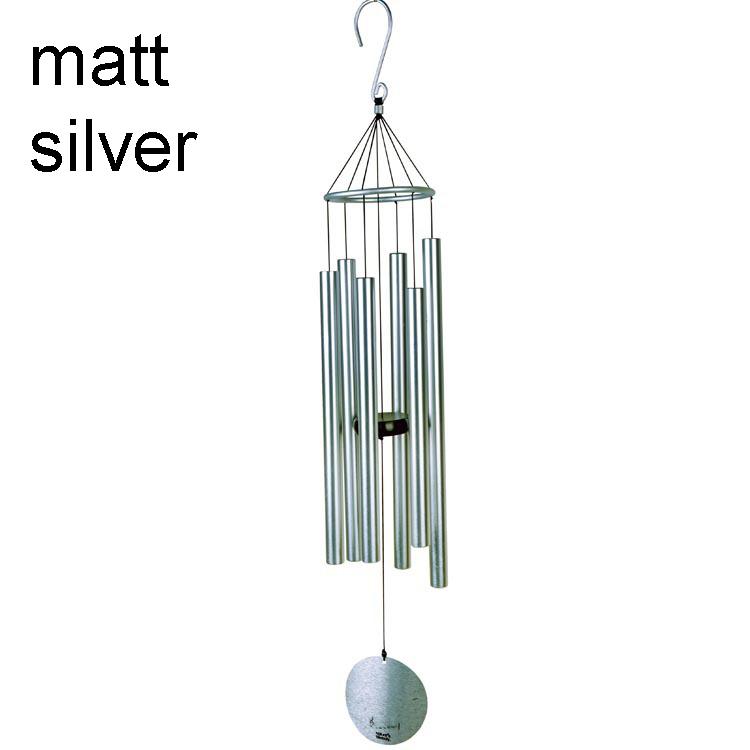 28\" Eco-Friendly Black Garden Decoration Music Wind Chime with 6 Tubes Home Decor Wind Chime