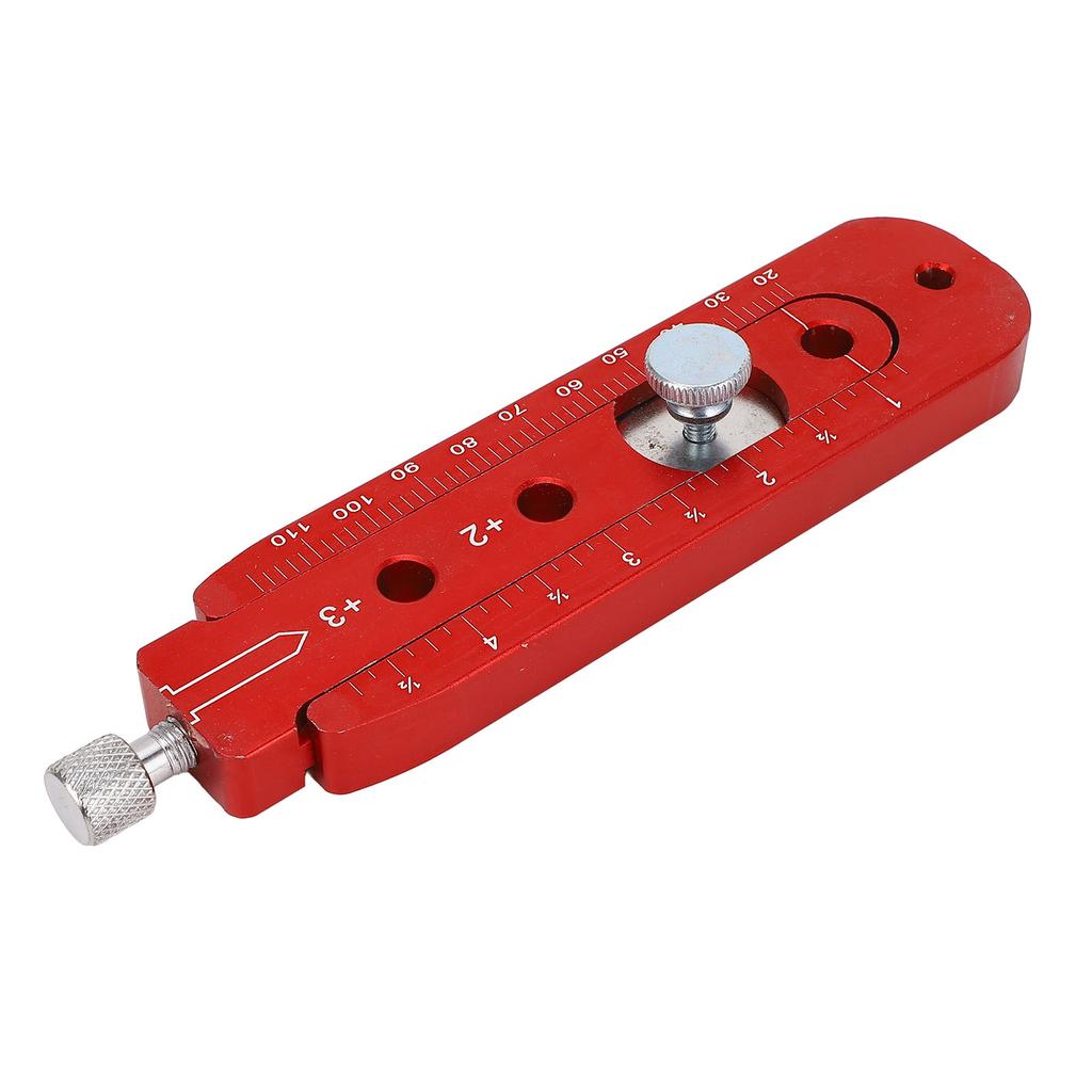 Woodworking Compass Scriber Aluminium Alloy Portable Adjustable Metric Inch Arc Drawing Ruler