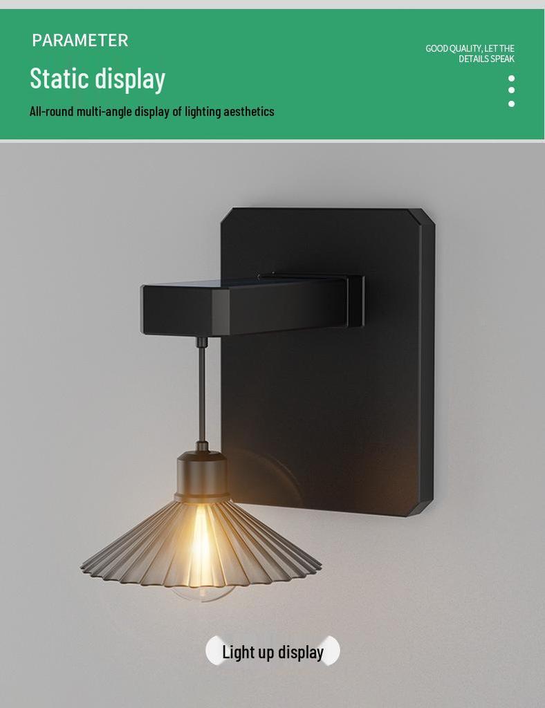 Waterproof Outdoor Solar COB Wall Light for Courtyard and Lawn