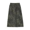 Vintage Houndstooth Belt Long Skirt Ar1ws223